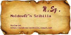 Moldován Szibilla névjegykártya